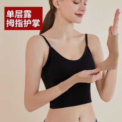 防护护手掌护腕护手套鞘腱炎扭伤遮疤透气压力运动护掌加长款图3