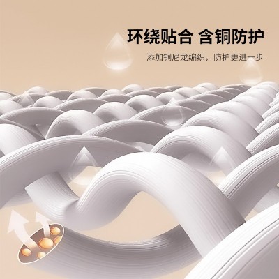 跨境含铜护掌针织尼龙护腕护手掌透气弹力吸汗羽毛球瑜伽加长护腕图3