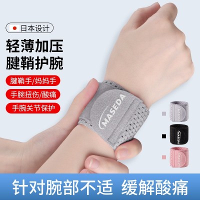 薄款缠绕加压运动护腕弹力健身排球篮球羽毛球护具透气固定护手腕图1