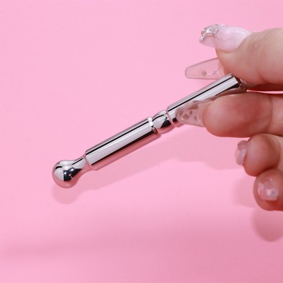 新款面部点穴棒疏通经络拨筋棒不锈钢头部穴位按摩12cm眼部点穴笔图3