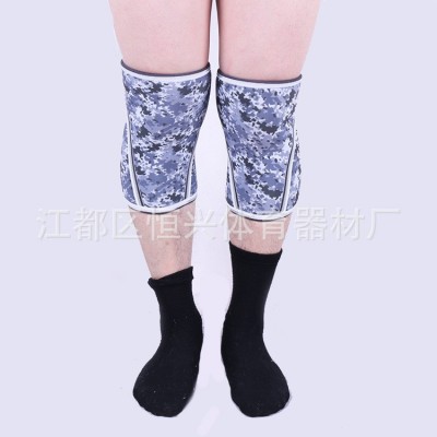 7mm举重加厚潜水料氯丁橡胶SCR运动深蹲健身护膝 多色可选图3