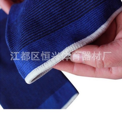 运动护具 篮球登山护腿户外骑行针织防扭伤保暖宝蓝护膝 厂家批发图2