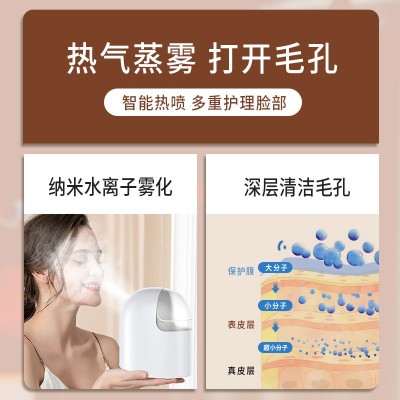 跨境蒸脸仪纳米喷雾补水仪打开毛孔脸面部美容仪热喷机家用蒸脸器图3