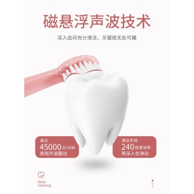 厂家网红专供新款软毛充电式声波牙唰防水批发成人全自动电动牙刷图3