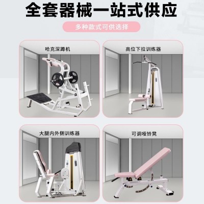 女子塑形瑜伽练背高低拉哈克深蹲练臀大腿内外侧器械瑜伽馆必备图2