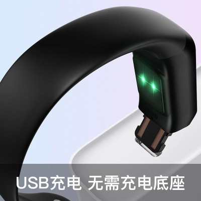 蓝牙智能手环测心率血压血氧运动计步智能提醒睡眠久坐闹钟手表图3