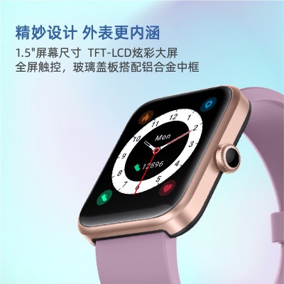 ID206mini 定位Alexa压力心率血氧检测运动音乐控制智能手表图3