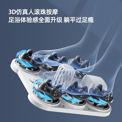 足浴盆熏蒸气泡恒温家用全自动洗脚盆足疗按摩器电动泡脚深桶礼品图3