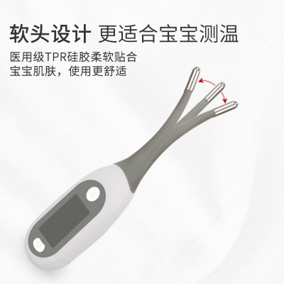 外贸出口医用级家用电子体温计高精度大屏腋下口腔软头人体温度计图2