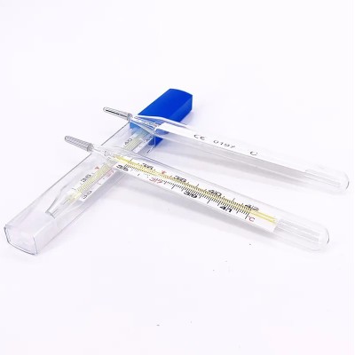 水银体温表 医用玻璃体温计腋下测量体温大刻度温度计双刻度 外贸图3
