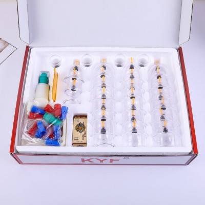 拔罐器32罐家用加厚抽气式真空拔罐器工厂直销非玻璃罐保健拔火罐图1