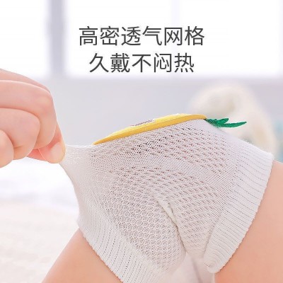 儿童护膝秋冬网眼透气婴幼儿学步防摔婴幼童宝宝爬行中筒膝盖代发图2