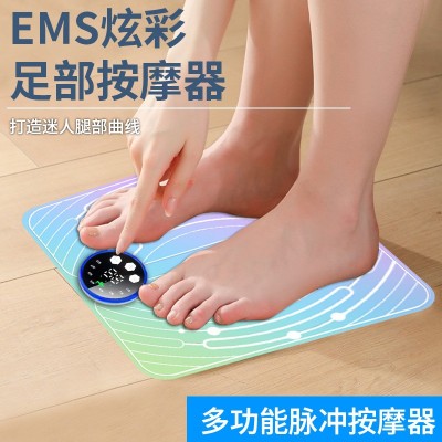 智能EMS炫彩脚垫按摩器29档脉冲脚底理疗健身人足部按摩仪图2