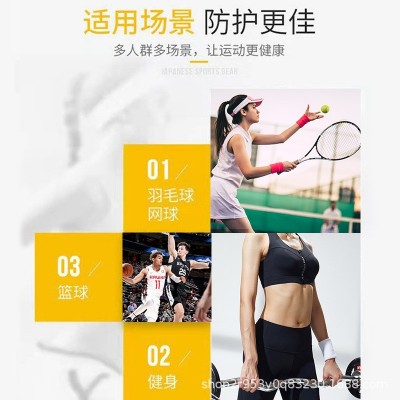 护腕工厂现货强劲透气运动吸汗跑步登山擦汗巾健身篮球护腕瑜伽图3
