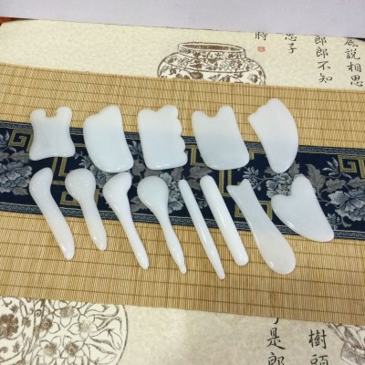 艾诗翊玉石刮痧拨筋棒脸部刮痧眼部面部全身刮痧板白玉玉石刮痧板图2