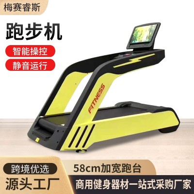 定制多功能健身房减震跑步机室内静音电动走步机宽跑带商用跑步机图2
