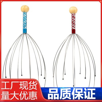 厂家直销头部按摩爪灵魂提取器钢丝头摩按摩器八爪鱼头部按摩器图5