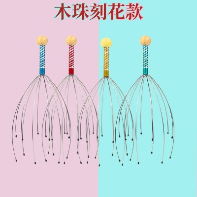 八爪鱼头部按摩器头皮挠头抓头痒钢丝头部按摩灵魂抽取提取器神器图4
