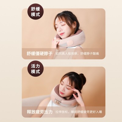按摩枕头颈部按摩器一件代发揉捏颈部u型按摩器电动多功能 按摩枕图4