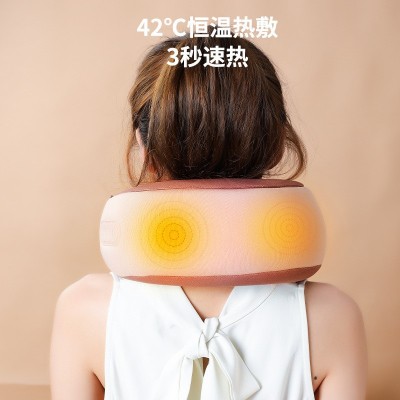 按摩枕头颈部按摩器一件代发揉捏颈部u型按摩器电动多功能 按摩枕图3