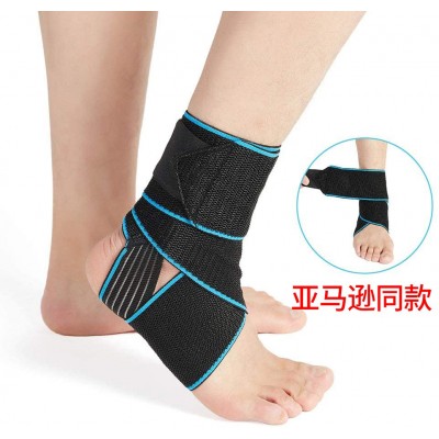跨境运动护踝绷带缠绕绑带篮球足球跑步护脚踝扭伤硅胶防滑护脚腕图3