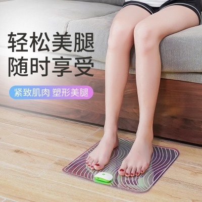 小腿按摩器腿部足疗机家用ems美腿仪足底脚部按摩极光垫图5