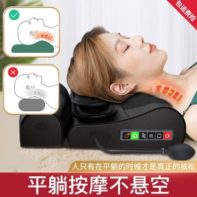 批发多功能全身颈椎按摩器肩颈腰背部按摩家用牵引电动枕头按摩仪图2