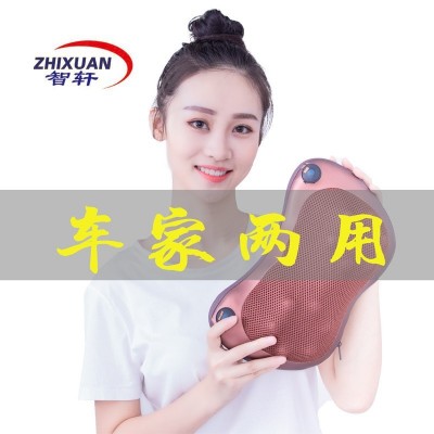 腰部颈椎按摩器脖子揉捏枕头颈肩按摩仪多功能全身颈部按摩枕车载图3