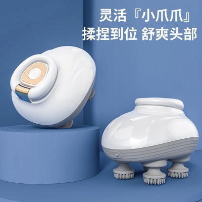 跨境亚马逊新品头部按摩器迷SPA电动按摩仪携式家用USB充电揉捏图5