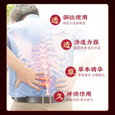 泰蛇本草贴艾灸贴老黑膏颈椎腰椎膝盖关节贴工厂批发一件代发图4