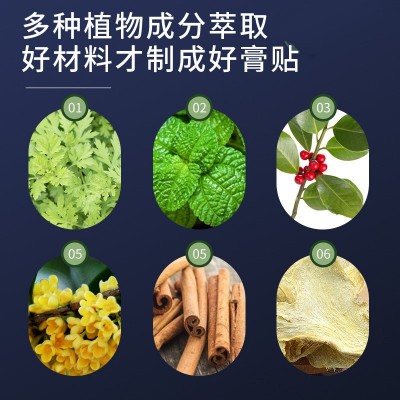 跨境艾草膝盖贴艾灸贴艾叶贴工厂家批发艾草贴袋装艾灸贴发热热敷图2