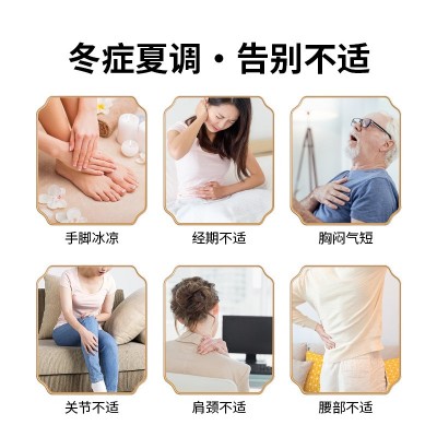 艾草三伏贴香港九龙大药房冬病夏治30贴/盒含穴位图批发灸敷贴图4