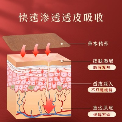 艾草三七透骨贴香港九龙大药房止疼贴发热贴多部位可贴艾草透骨贴图3