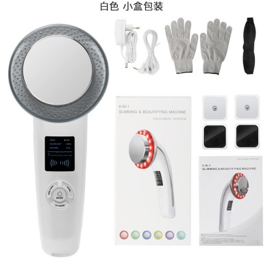 六合一纤体仪 EMS LED彩光 震动按摩塑形仪 超声波美容仪 跨境款图2