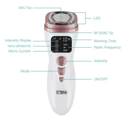 Mini 超声刀 精雕仪 HIFU 温热导入 EMS微电脉冲 提拉抚纹 美容仪图2