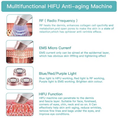Mini 超声刀 精雕仪 HIFU 温热导入 EMS微电脉冲 提拉抚纹 美容仪图3