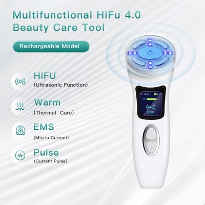 四代 MINI HIFU 迷你超声刀 精雕仪 热能 EMS 微电脉冲美容仪 跨图4