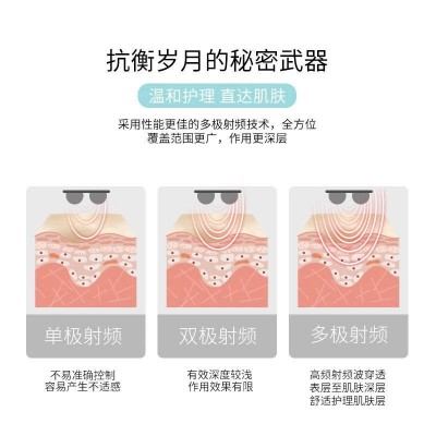 胜稻彩光按摩仪RF 彩光 高频震动 导入微电流跨境美容仪 充电便携图2