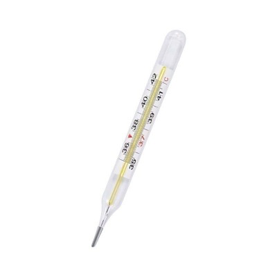 三山医用水银体温计腋下大刻度玻璃温度计体温计大号体温度表家用