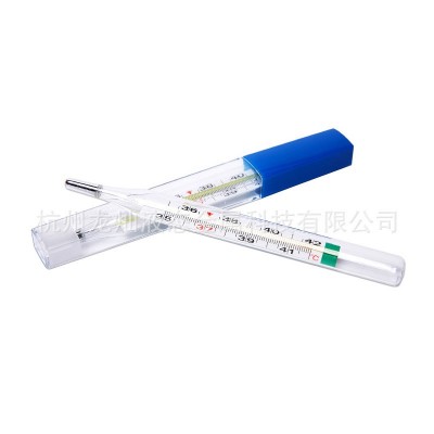 厂家直发无汞玻璃体温计出口英文非电子医用婴儿童宝温度大刻度表图2