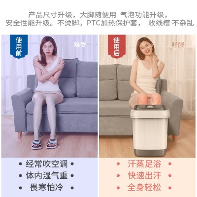 康佳折叠泡脚桶全自动家用加热电动按摩洗脚足浴盆足浴桶厂家批发图2