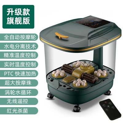 足浴盆新礼品批发全自动泡脚盆洗脚盆家用电动按摩加热泡脚桶代发图2