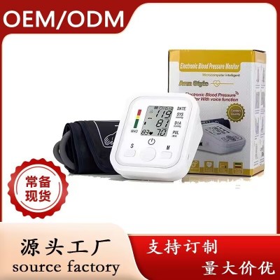 中性英文电子血压计家用智能英文语音USB插电款厂家现货出口外贸图2
