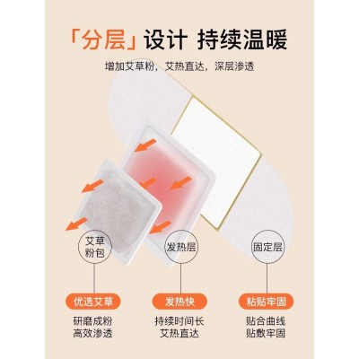 厂家批发艾草热灸贴自发热敷艾灸颈椎膝盖发热贴暖身贴暖宝宝热帖图2