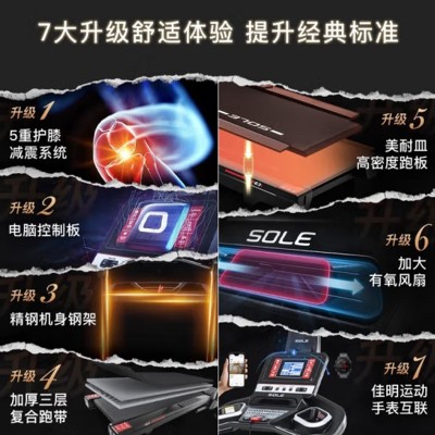 速尔（SOLE）F63S家用护膝智能减震静音折叠跑步机 重 磅新款图3
