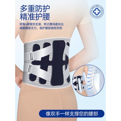 护腰带加宽透气钢板支撑腰带运动保暖腰椎间盘腰肌突出劳损护腰女图5