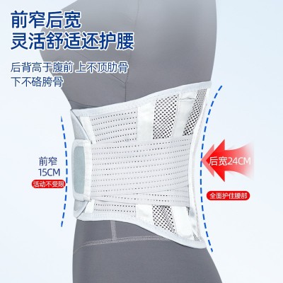 厂家批发 代发 运动支撑加压腰带腰围收腹薄款透气腰托腰间盘图2