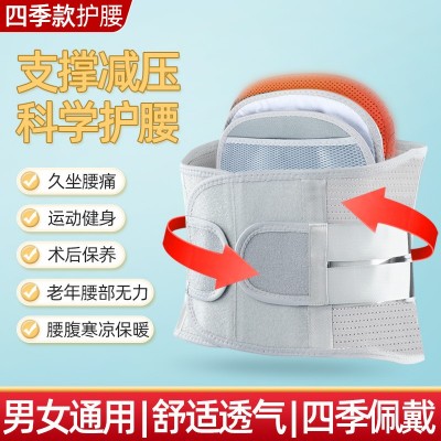 厂家批发 代发护腰带腰间腰钢板支撑腰围收腹健身护腰透气束腰带图2