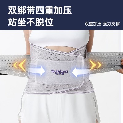 优禾康男女网眼透气护腰带四季保暖腰椎间盘矫正器腰椎钢板老年人图3