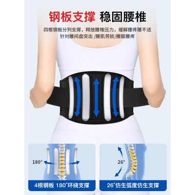 医用护腰带腰间盘劳损腰椎突出腰疼磁石发热男女腰围腰托图3